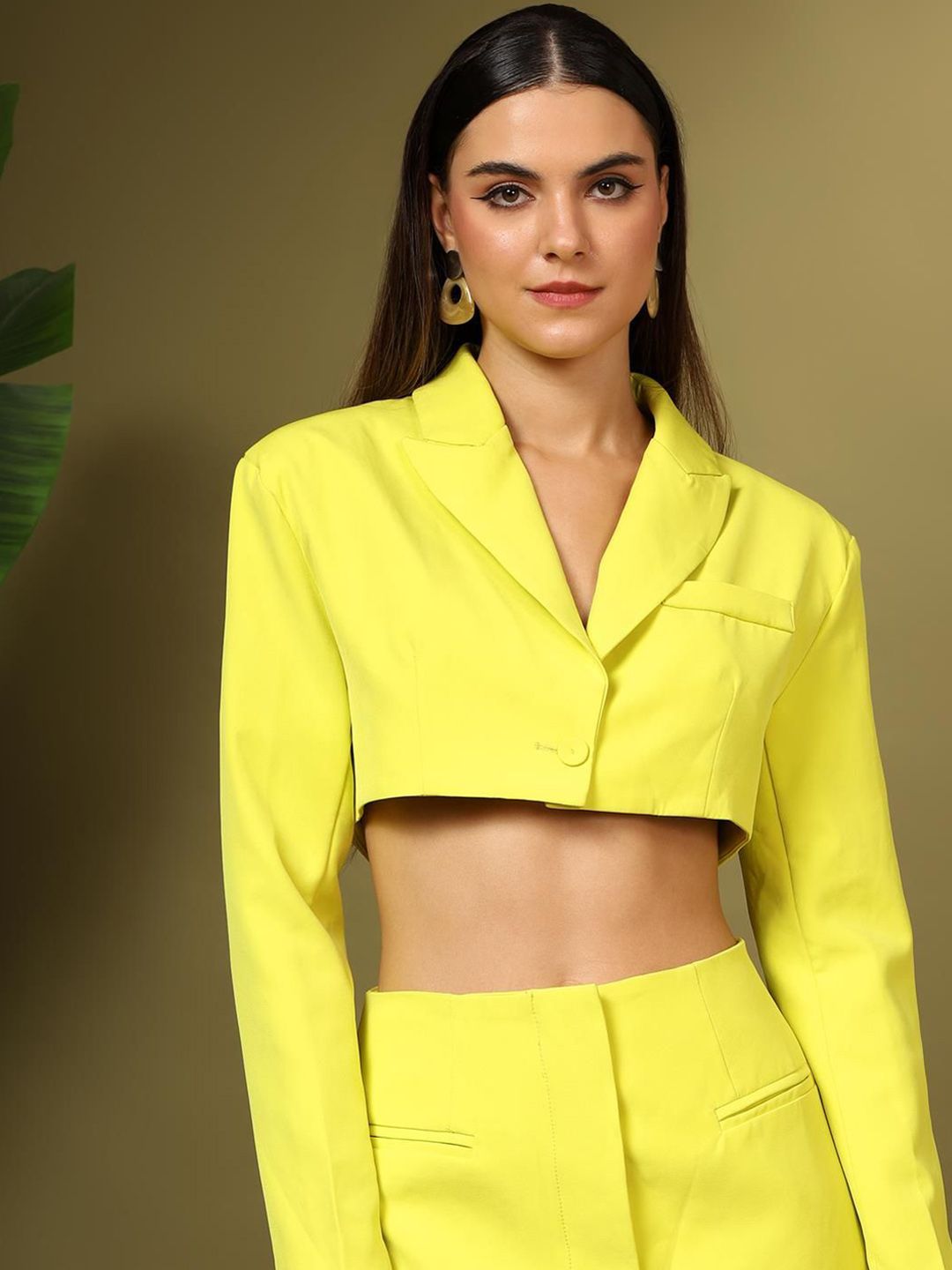 Kotty Notched Lapel Long Sleeves Above Knee Suit Dress