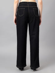 Kotty Women Straight Fit High-Rise Cotton Stretchable Jeans