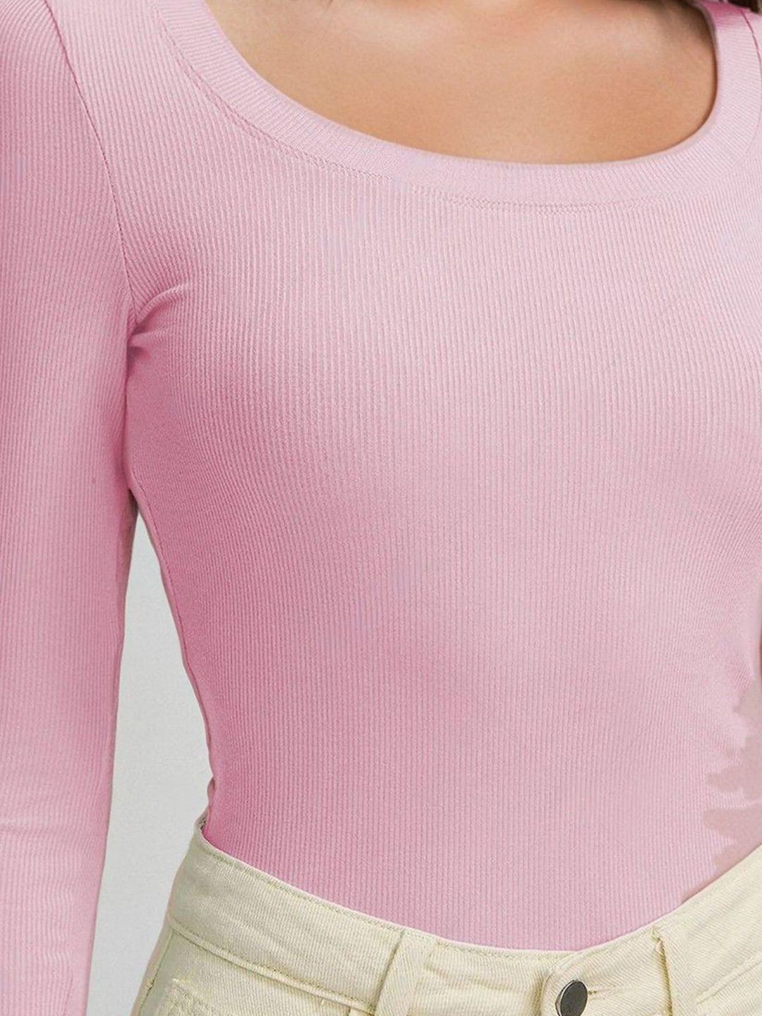 Kotty Women Scoop Neck Long Sleeves Casual Top