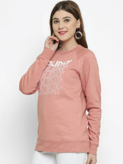 Kotty Women Pink Printed Sweatshirt