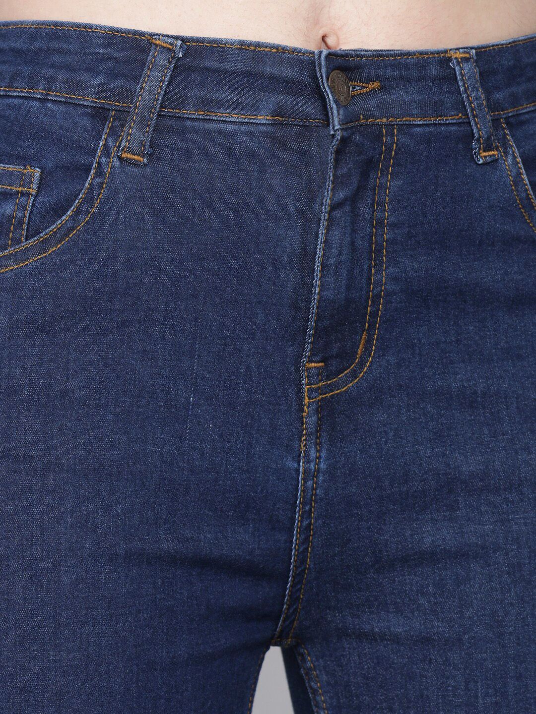 Kotty Women Blue Flared High-Rise Mildly Distressed Jeans