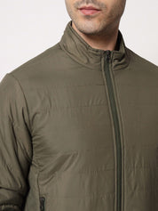 Kotty Men Olive Green Outdoor Padded Jacket