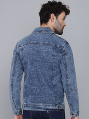 Kotty Men Blue Washed Lightweight Denim Jacket