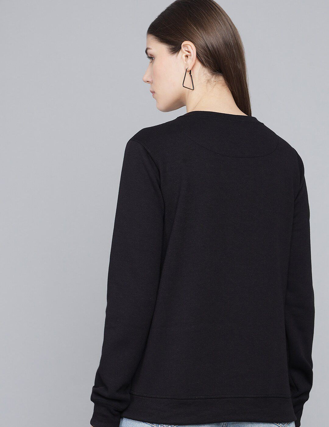 Kotty Women Black Printed Sweatshirt