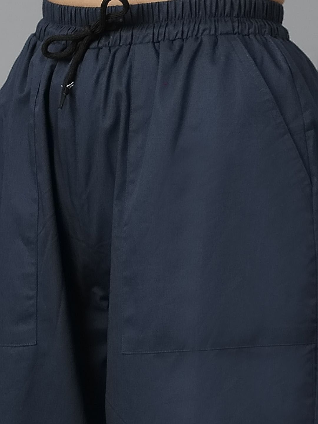 Kotty Women Blue High-Rise Easy Wash Joggers 