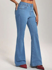Kotty Women Flared Light Fade High-Rise Jeans