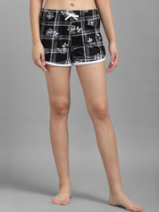 Kotty Women Checked Regular Fit Low-Rise Shorts