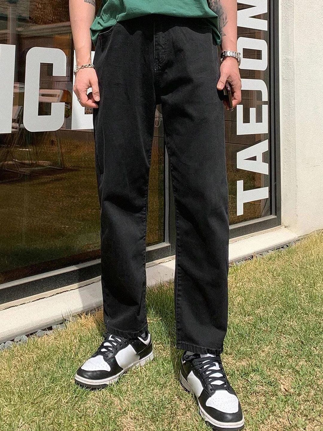 Kotty Men Straight Fit Low-Rise Clean Look Stretchable Jeans