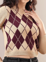 Kotty Women Crop Pullover Sweater