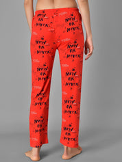 Kotty Red Printed Lounge Pants