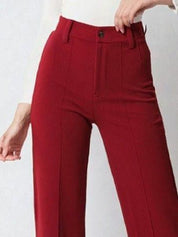 Kotty White and Maroon Scoop Neck T-Shirt with Trouser