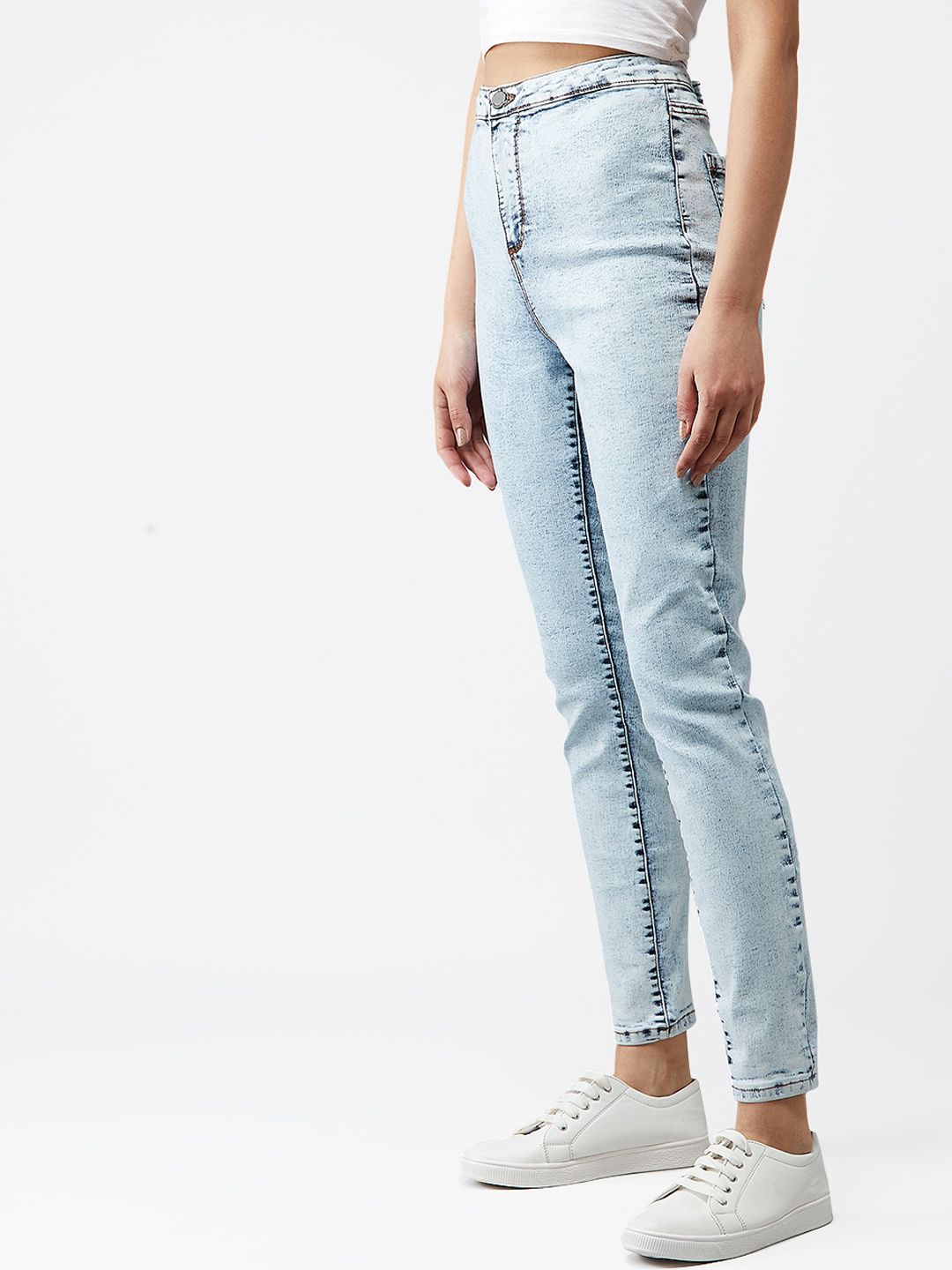 Kotty Women Blue Skinny Fit High-Rise Clean Look Jeans