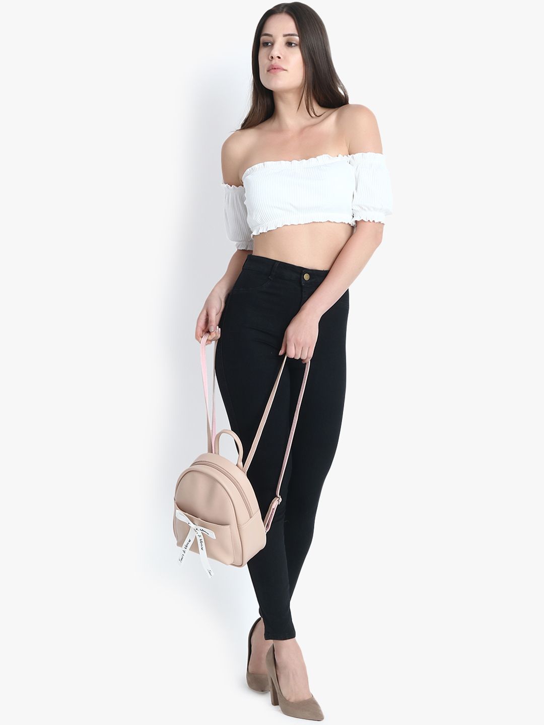 Kotty Women Black Skinny Fit High-Rise Clean Look Stretchable Jeans