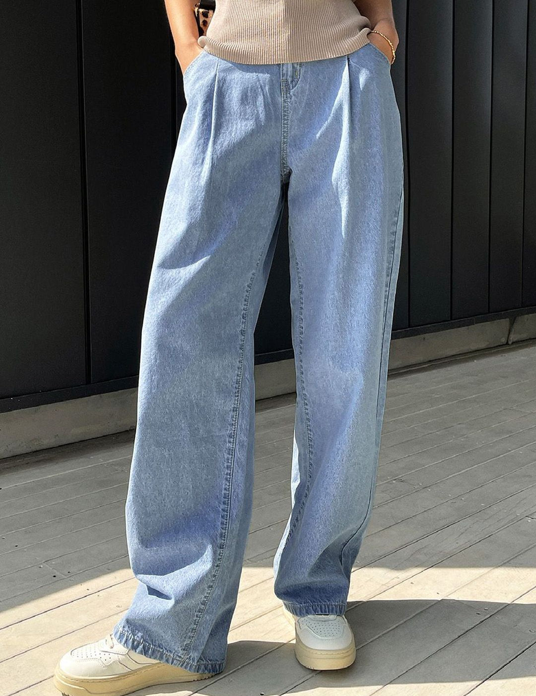 Kotty Women Cotton Relaxed Fit High-Rise Stretchable Jeans