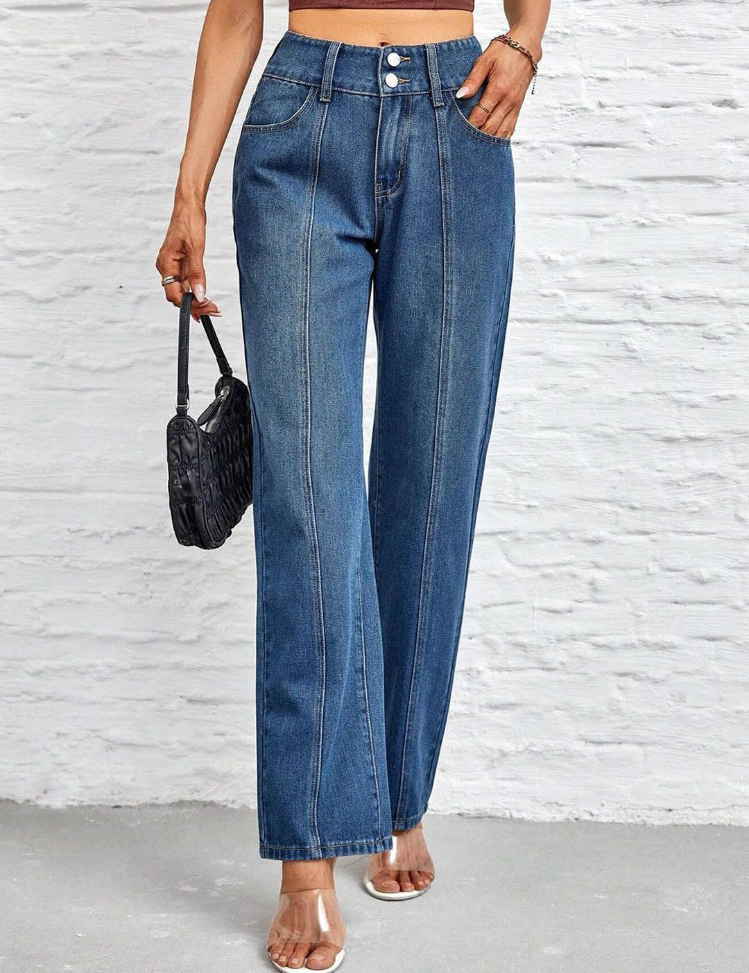 Kotty Women Straight Fit High-Rise Stretchable Jeans