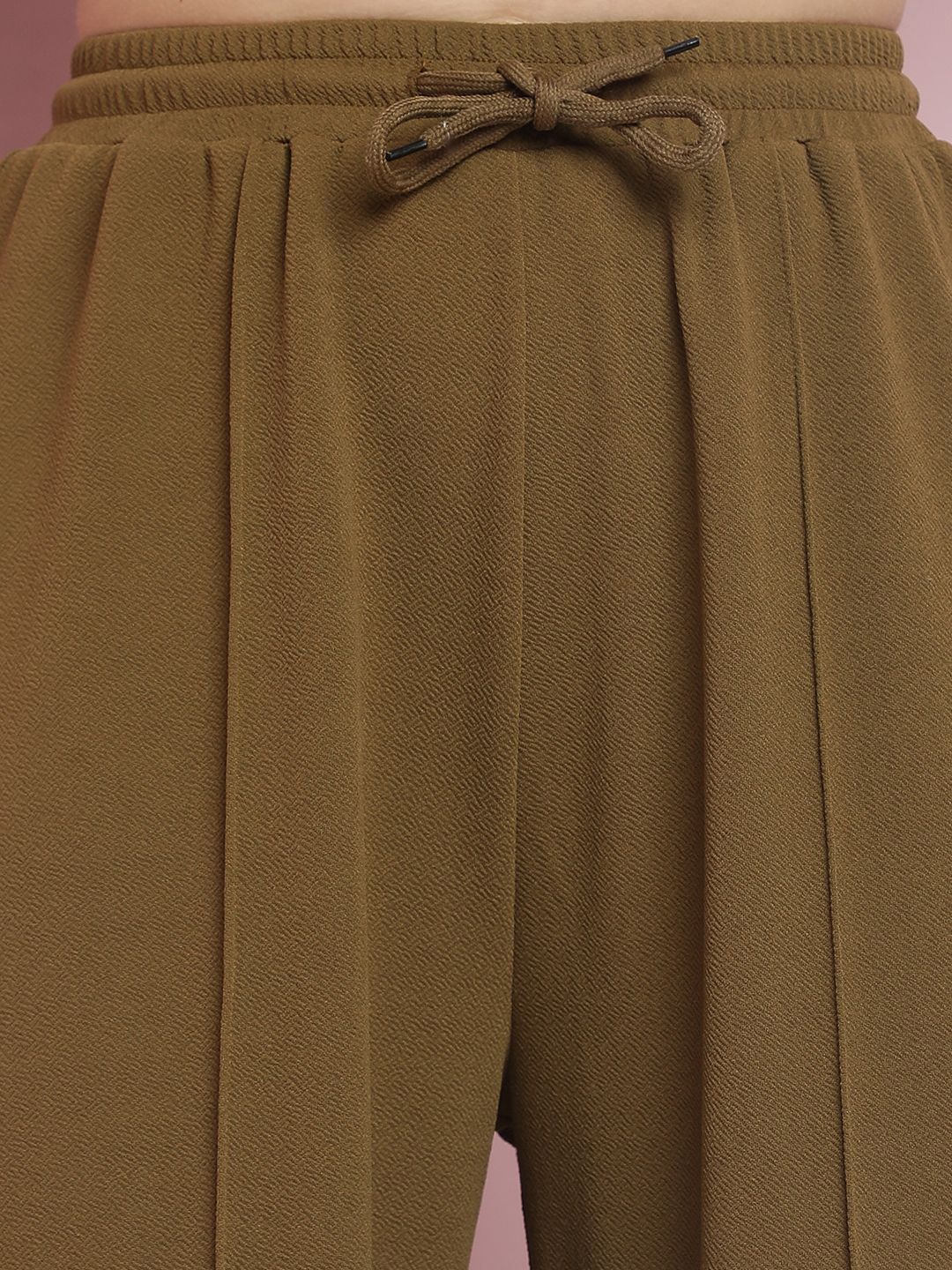 Kotty Women High-Rise Easy Wash Parallel Regular Fit Trousers