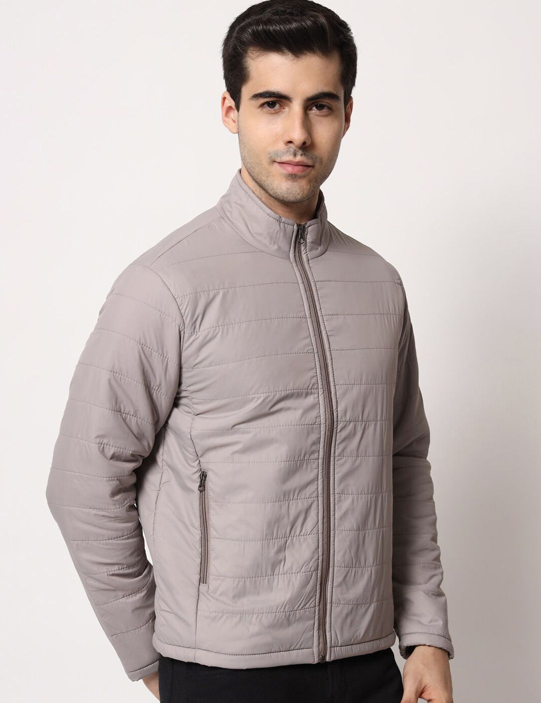 Kotty Men Grey Outdoor Padded Jacket