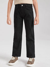 Kotty Girls Jean Mid-Rise Clean Look Stretchable Jeans