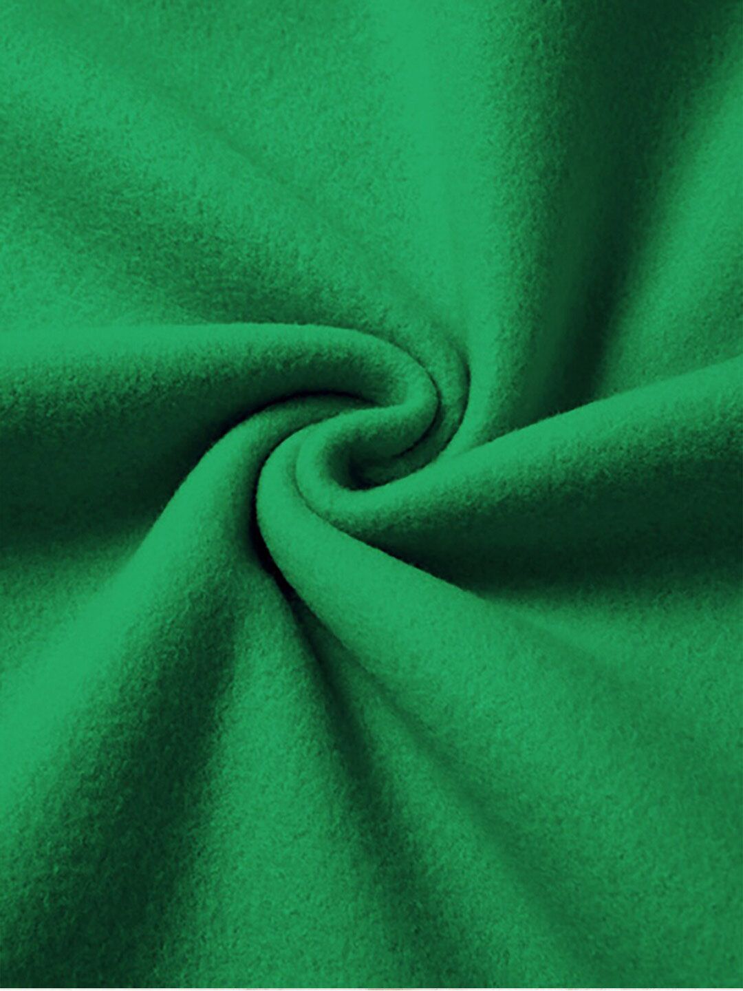 Kotty Green Typography Printed Long Sleeves Fleece Pullover Sweatshirt