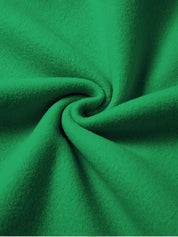 Kotty Green Typography Printed Long Sleeves Fleece Pullover Sweatshirt