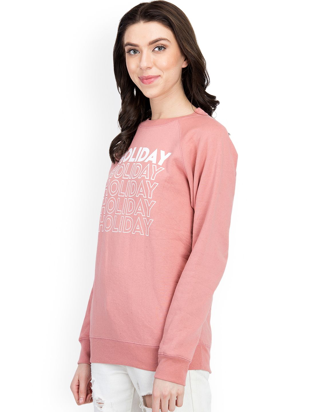 Kotty Women Pink Printed Sweatshirt