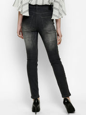 Kotty Women Grey Skinny Fit High-Rise Clean Look Jeans