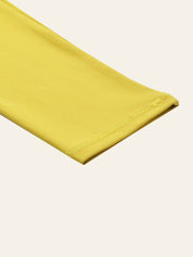 Kotty Women Lemon Yellow High-Rise Sports Bra & Tights