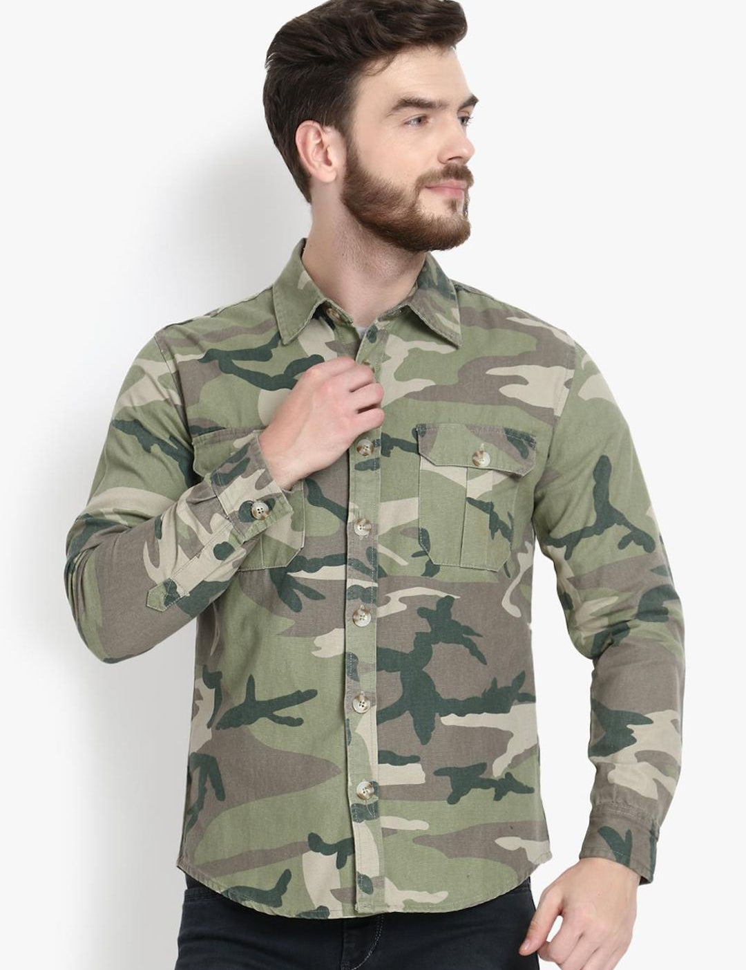 Kotty Men Opaque Printed Casual Shirt