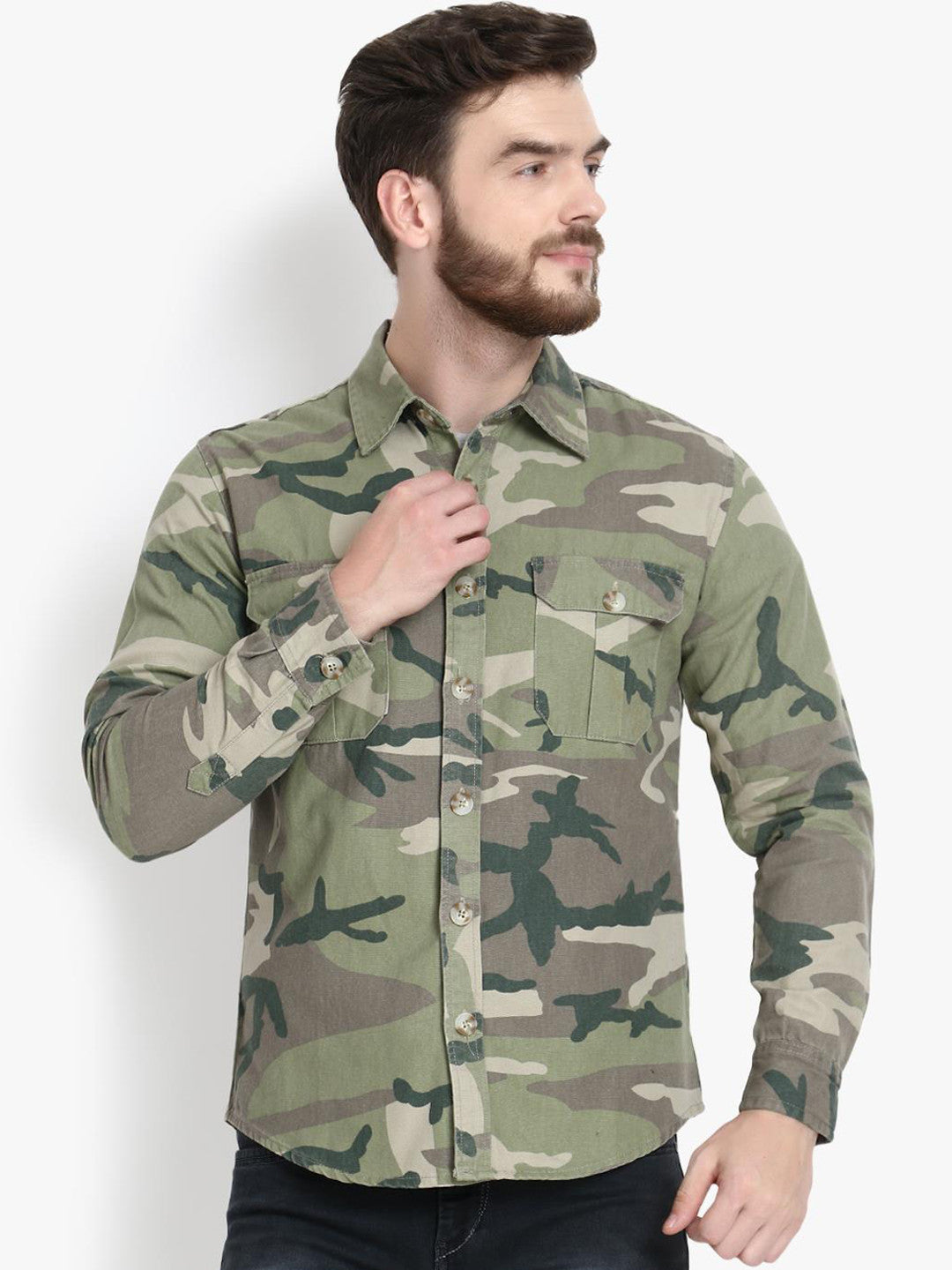 Kotty Men Opaque Printed Casual Shirt
