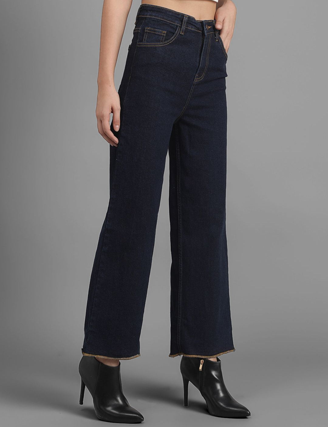 Kotty Pack Of 2 Women Flared Clean Look Stretchable Jeans