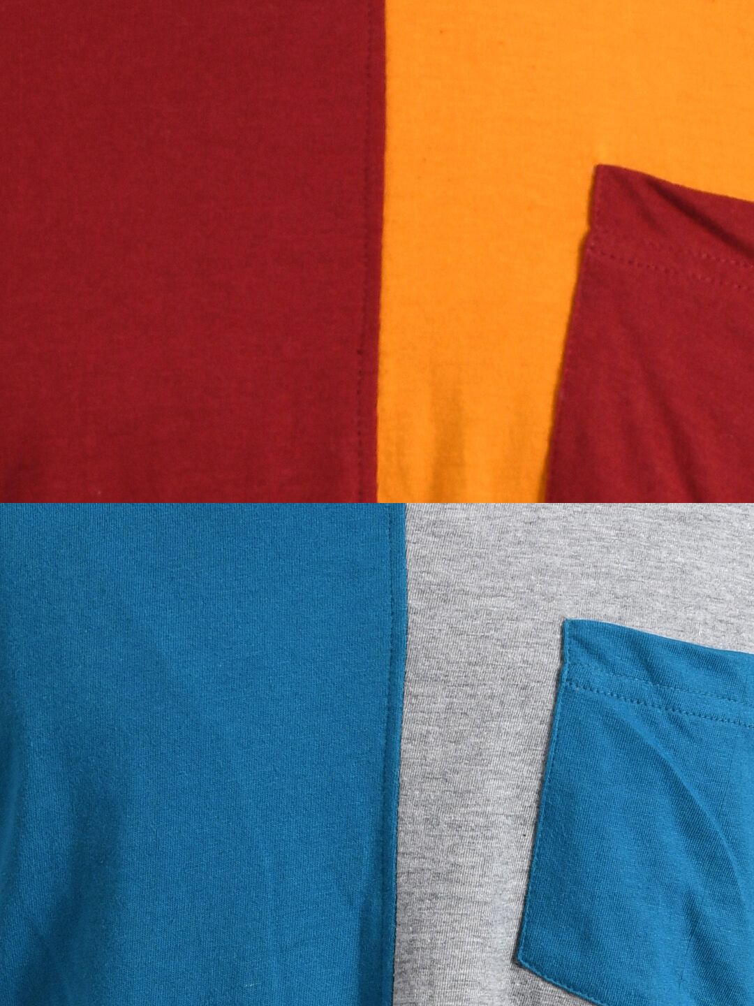 Kotty Women Pack Of 2 Multicoloured Colourblocked Round Neck T-shirts