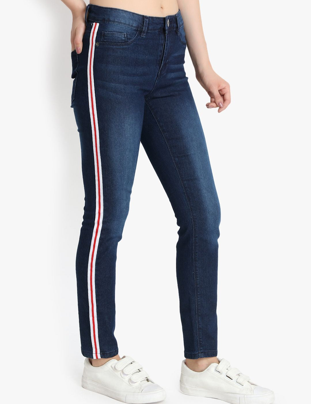 Kotty Women Blue Skinny Fit High-Rise Clean Look Jeans