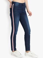 Kotty Women Blue Skinny Fit High-Rise Clean Look Jeans