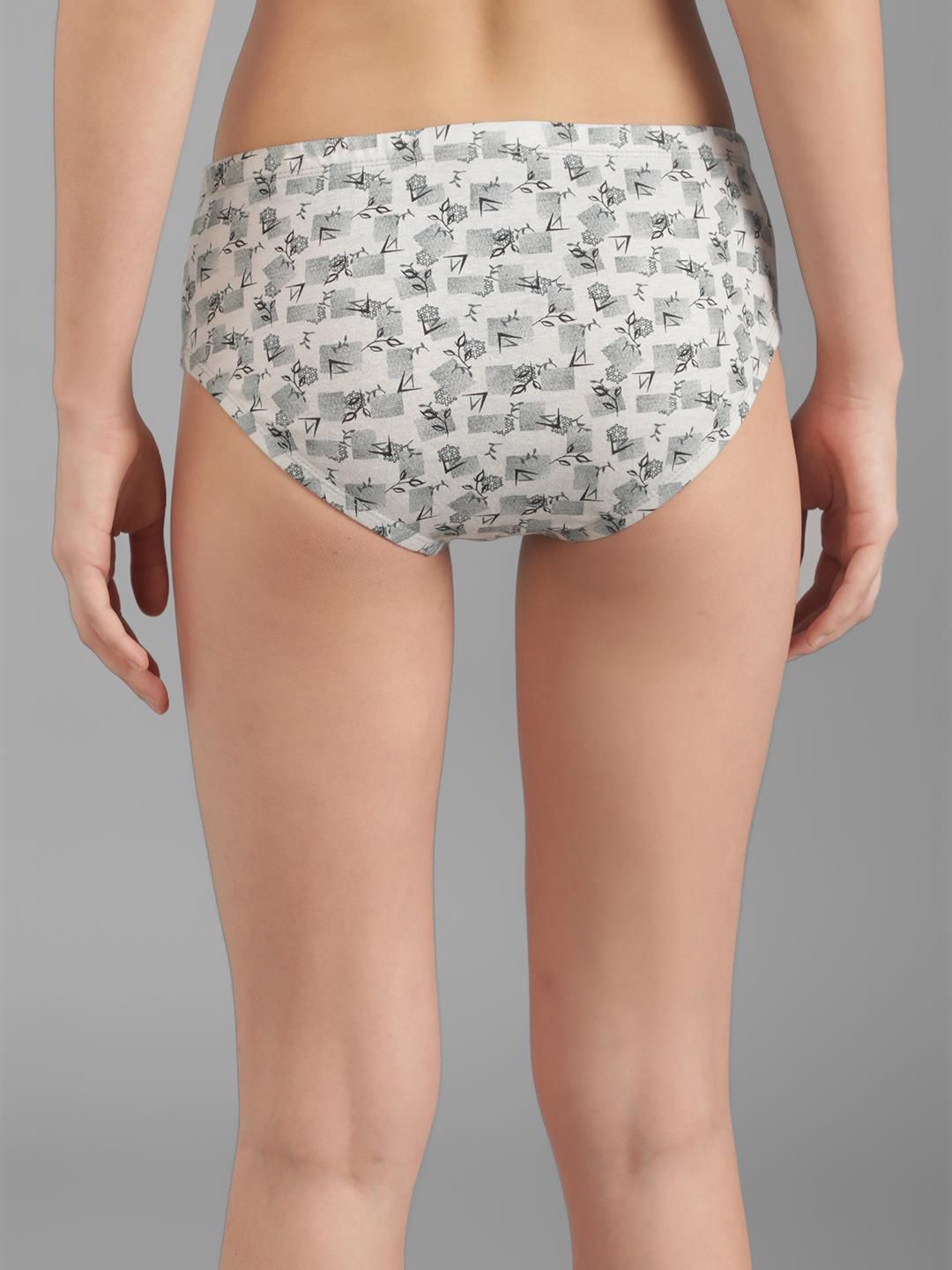 Kotty Women Pack Of 3 Floral Printed Cotton Hipster Briefs