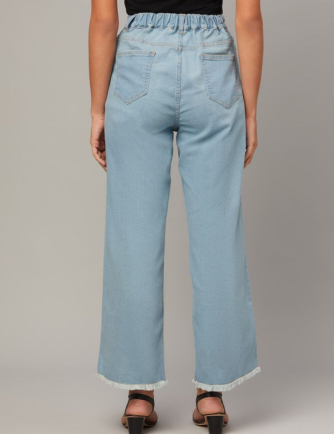 Kotty Women Jean Straight Fit High-Rise Stretchable Jeans