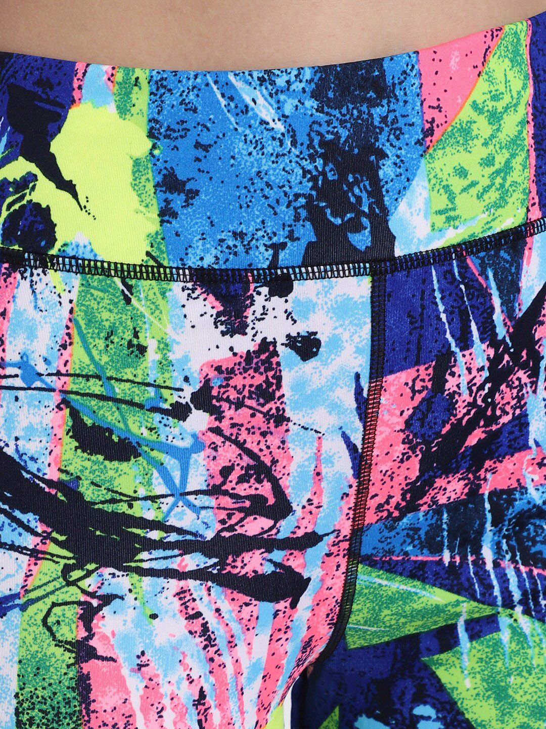 Kotty Women Blue & Pink Printed Tights