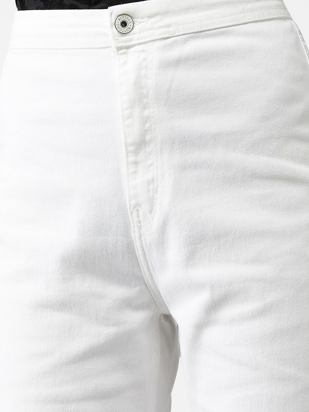 Kotty Women White Flared High-Rise Clean Look Jeans