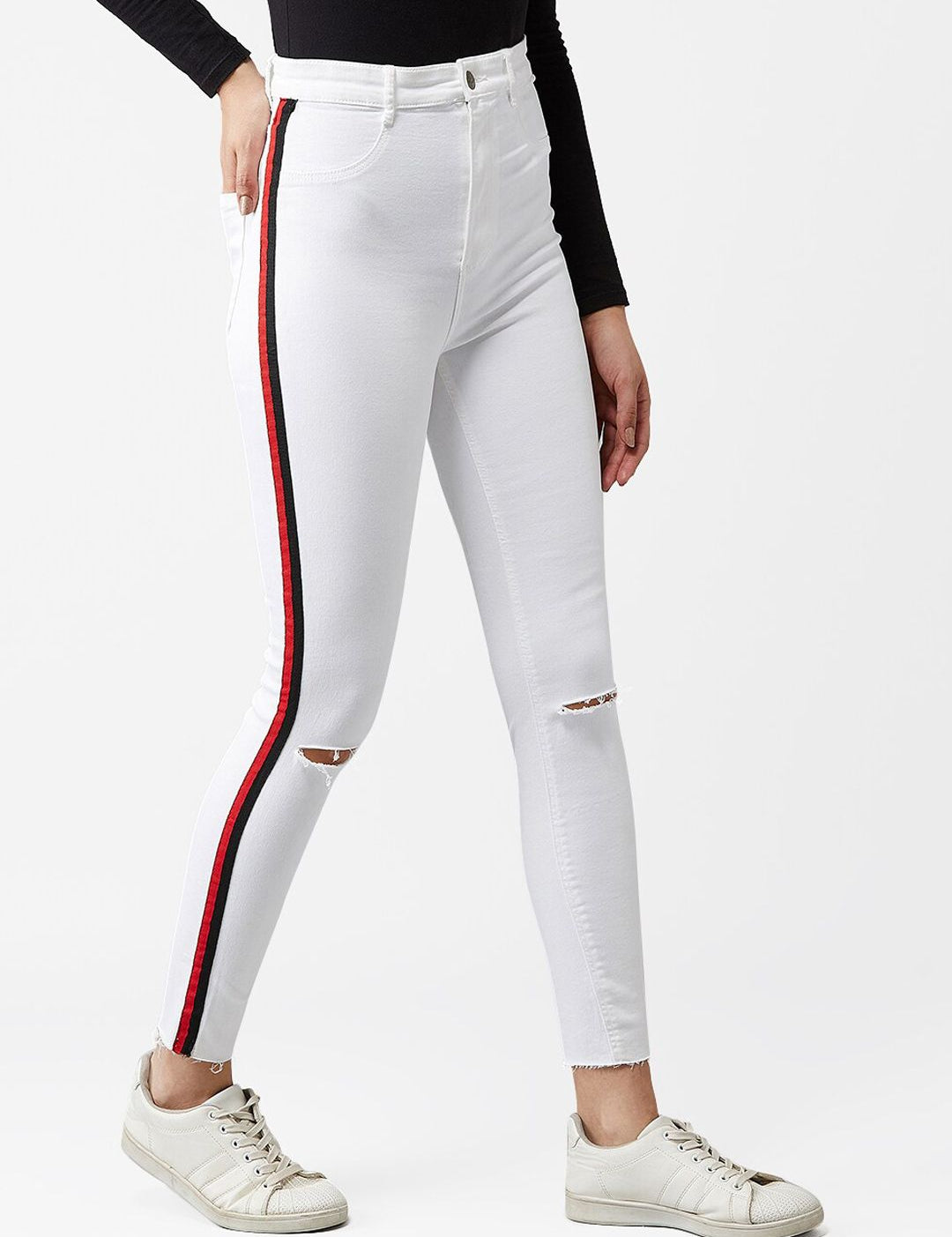 Kotty Women White Skinny Fit Jeans