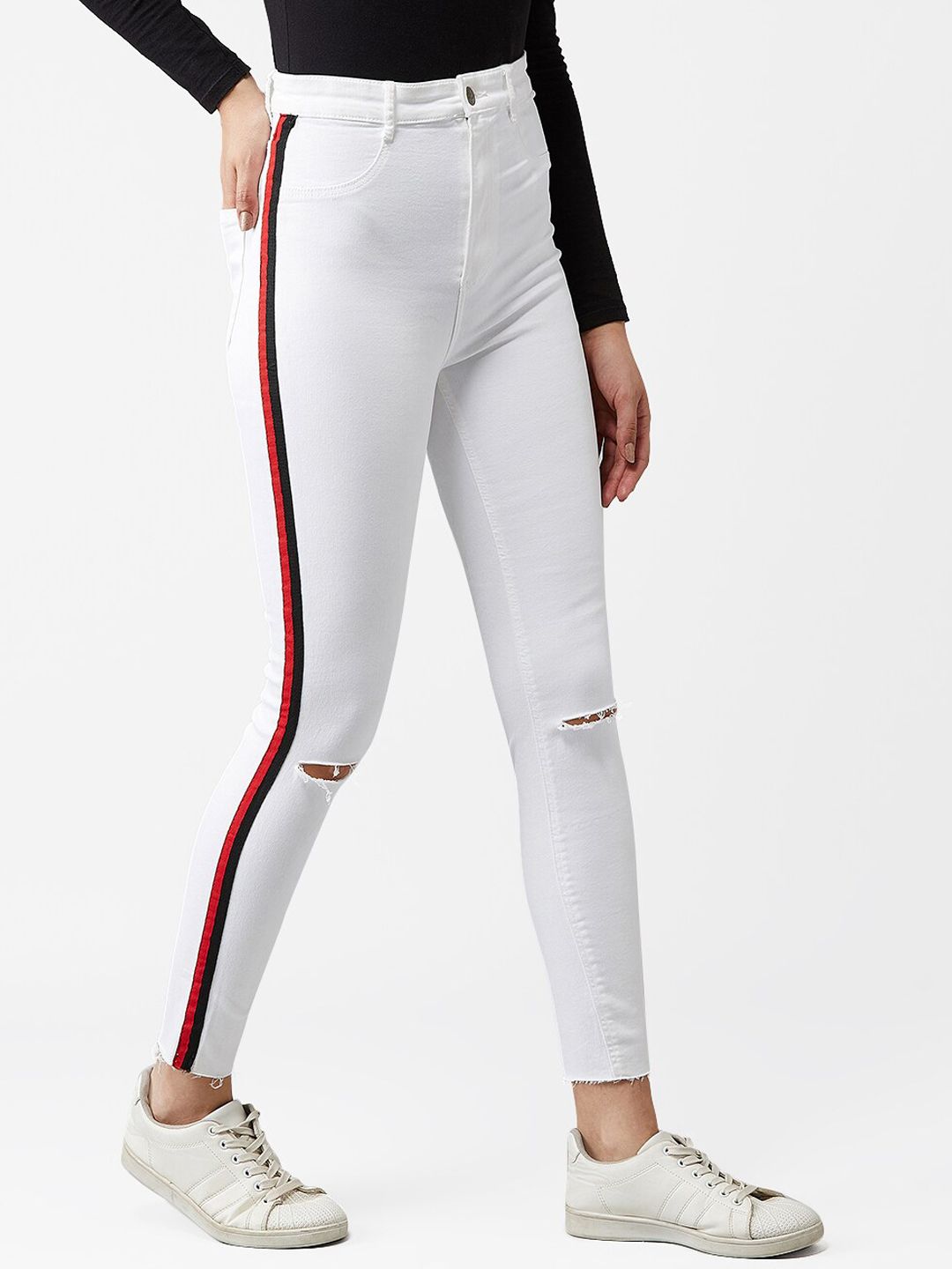 Kotty Women White Skinny Fit Jeans