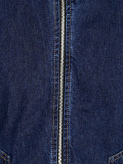 Kotty Men Blue Solid Denim Jacket