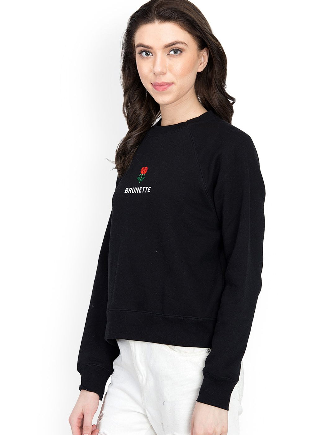 Kotty Women Black Printed Sweatshirt