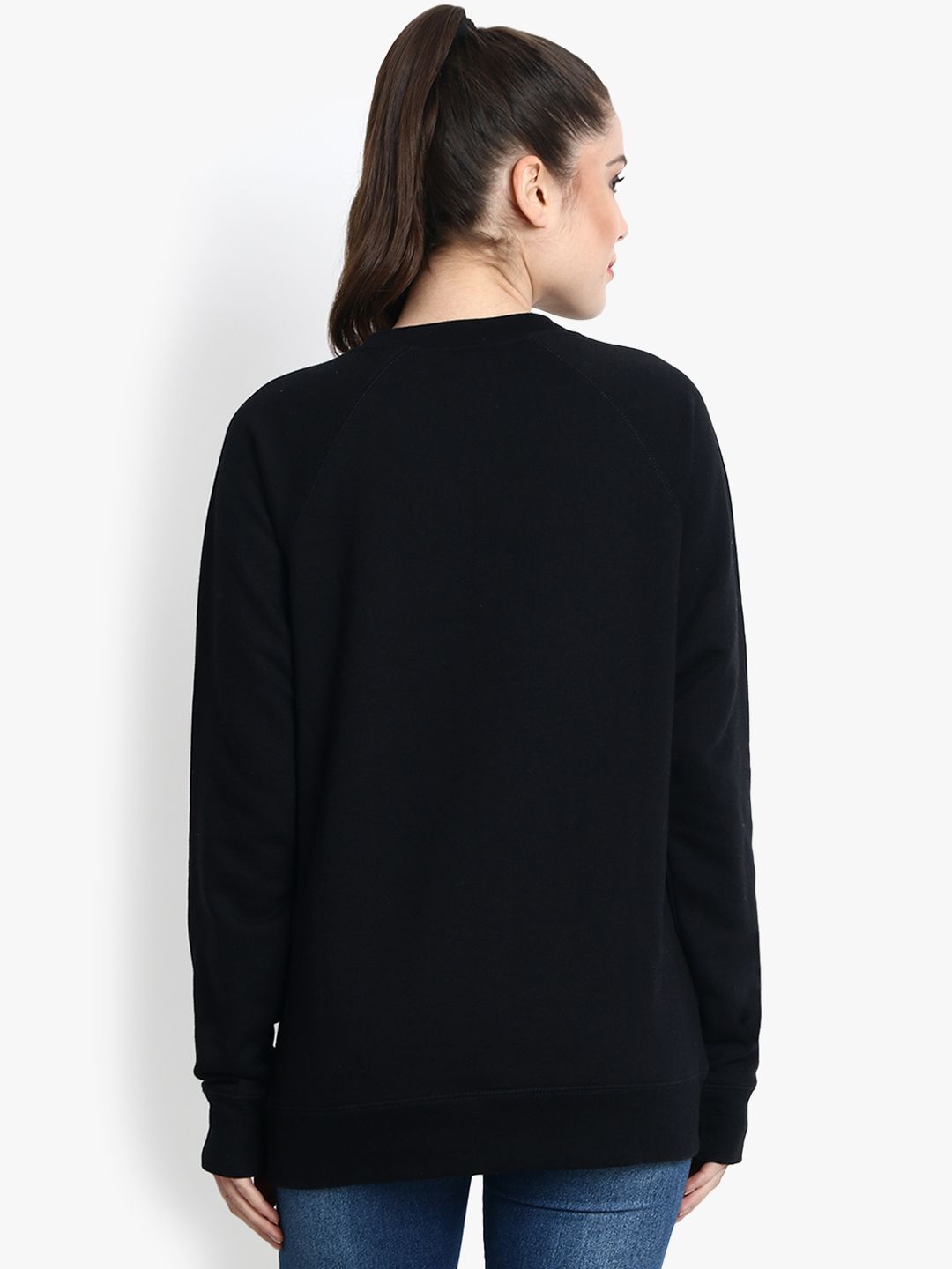 Kotty Women Black Printed Sweatshirt