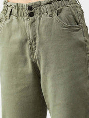 Kotty Women Olive Green Skinny Fit Jeans