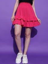 Kotty Flared Above Knee Length Skirt