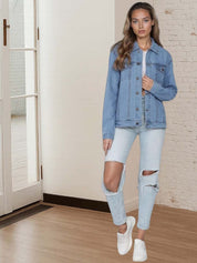 Kotty Women Denim Jacket with Utility Pockets