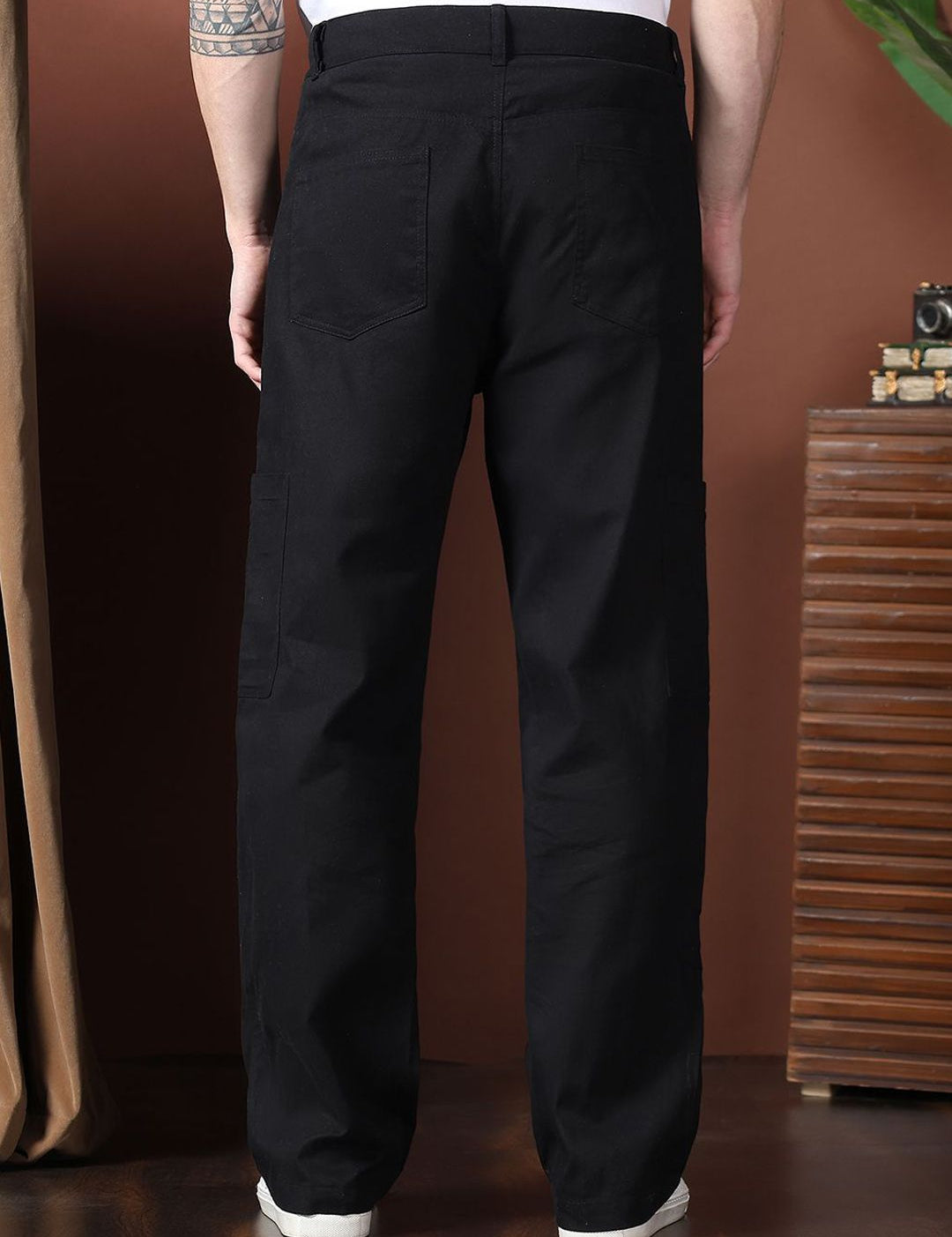 Kotty Men Relaxed Easy Wash Cargos Trousers