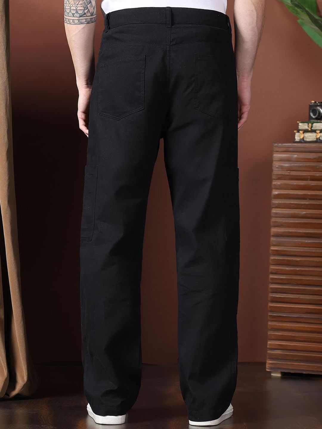 Kotty Men Relaxed Easy Wash Cargos Trousers