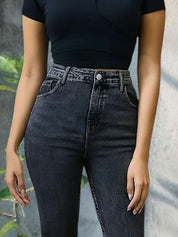 Kotty Women Bootcut High-Rise Highly Distressed Light Fade Stretchable Jeans