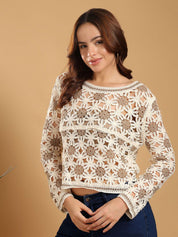 Kotty Self Design Cotton Top