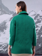 Kotty Women Spread Collar Single-Breasted Overcoat